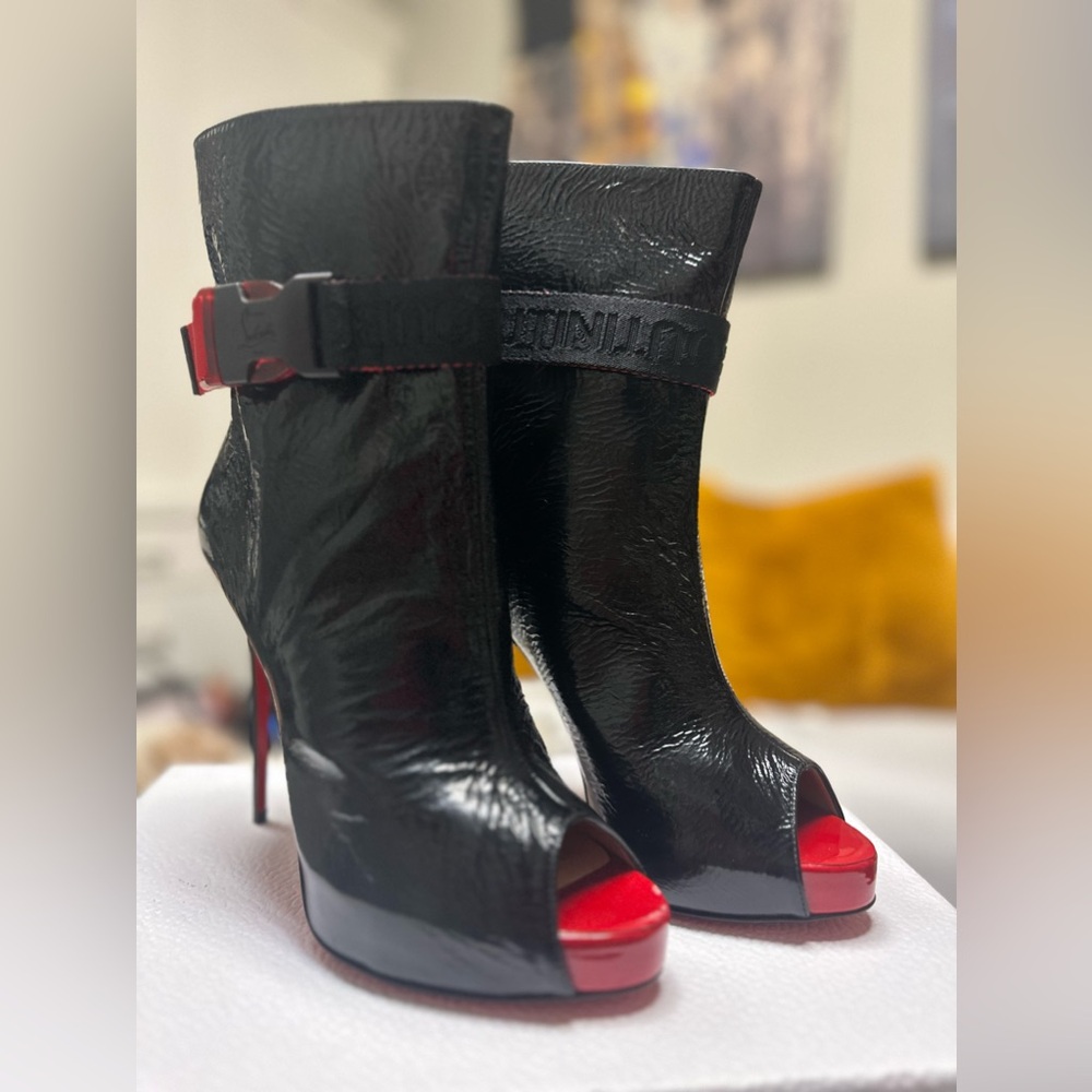 Christian Loubotin Ankle Boots heels 120 - Picture 3 of 4